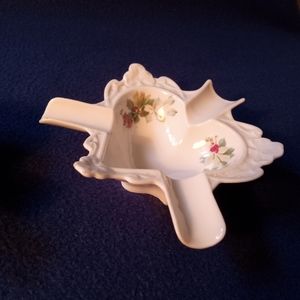 Set of 2, glass heart ashtrays